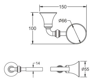 Дозатор жидкого мыла Rose RG1244 хром